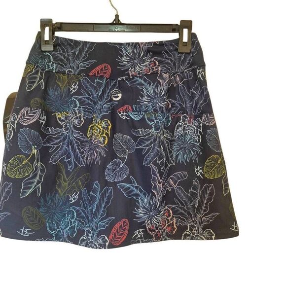Foray Golf Women's Navy & Multicolor Floral Poly/Spandex Skirt Skort NEW - Picture 3 of 9